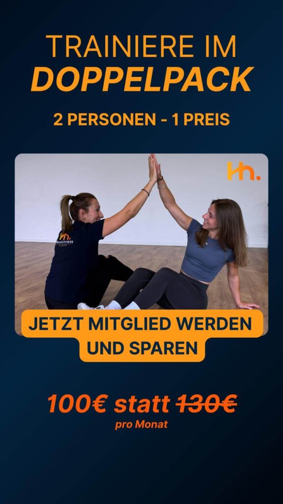 Sparen mit unserer Aktion "Trainiere im Doppelpack"